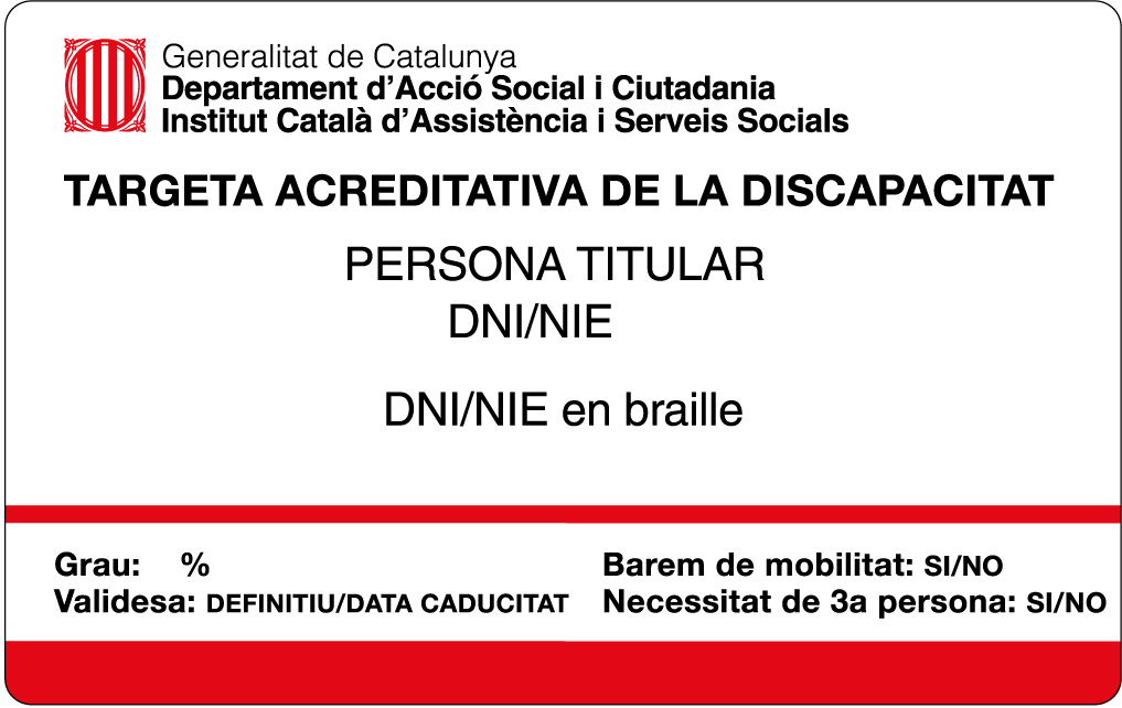 tarjeta discapacidad